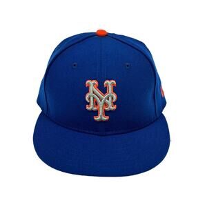 New York Mets New Era 59 Fifty (7 1/8 Fitted) Hat Cap Authentic Collection